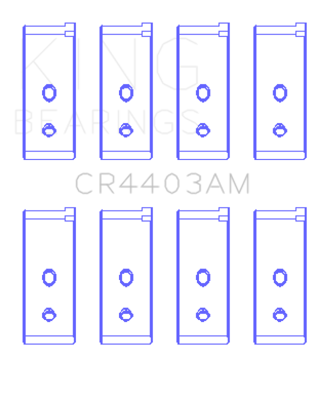 King Engine Bearings Austin/MG B-Series (Size Standard) Connecting Rod Bearing Set