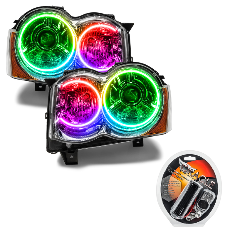 Oracle 08-10 Jeep Grand Cherokee SMD HL - HID - ColorSHIFT thumbnail 4