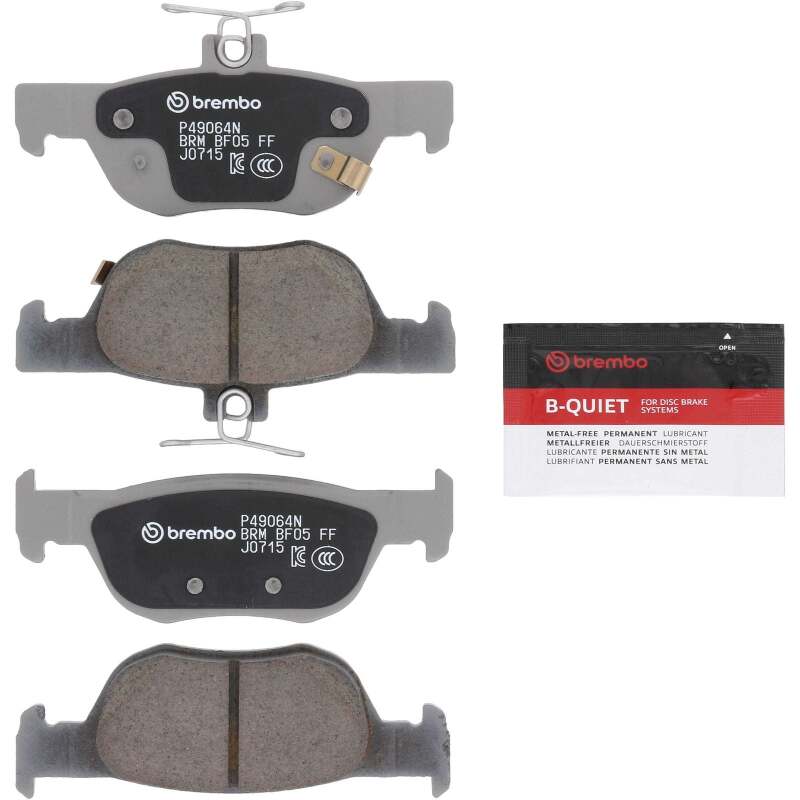 Brembo OE 19-23 Mazda 3/20-23 CX-30 PRIME Ceramic Brake Pad - Rear thumbnail 2