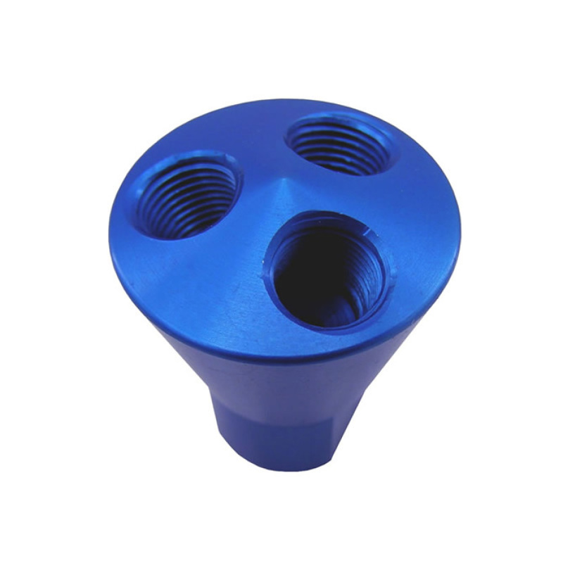 Nitrous Express 3 Port Showerhead Distribution Block - Blue thumbnail 2