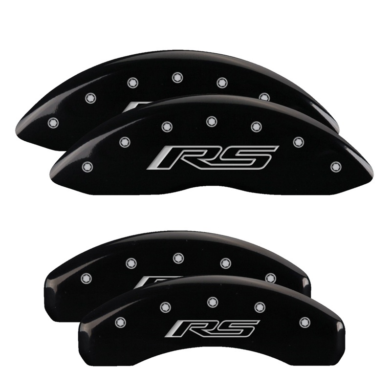 MGP 4 Caliper Covers Engraved Front & Rear Gen 5/RS Black finish silver ch thumbnail 6