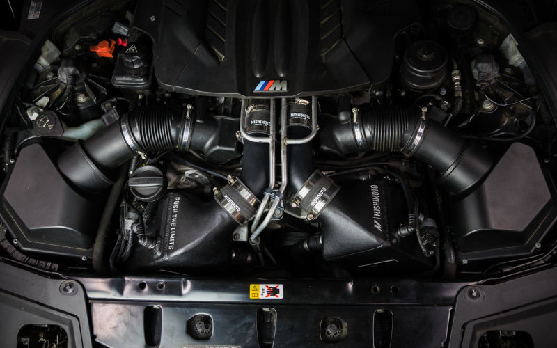 Mishimoto MMICP-F10-12MWBK Performance Charge Pipe Kit, Micro Black, fits BMW F1X M5/M6 2012-2018