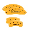 MGP 4 Caliper Covers Engraved Front Cadillac Rear XLR Yellow Finish Black Char 2004 Cadillac CTS thumbnail 9