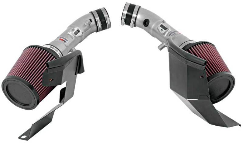 K&N 07-08 G35 Dual Silver Typhoon Short Ram Intakes thumbnail 2