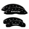 MGP 4 Caliper Covers Engraved Front & Rear Envoy Black finish silver ch thumbnail 8