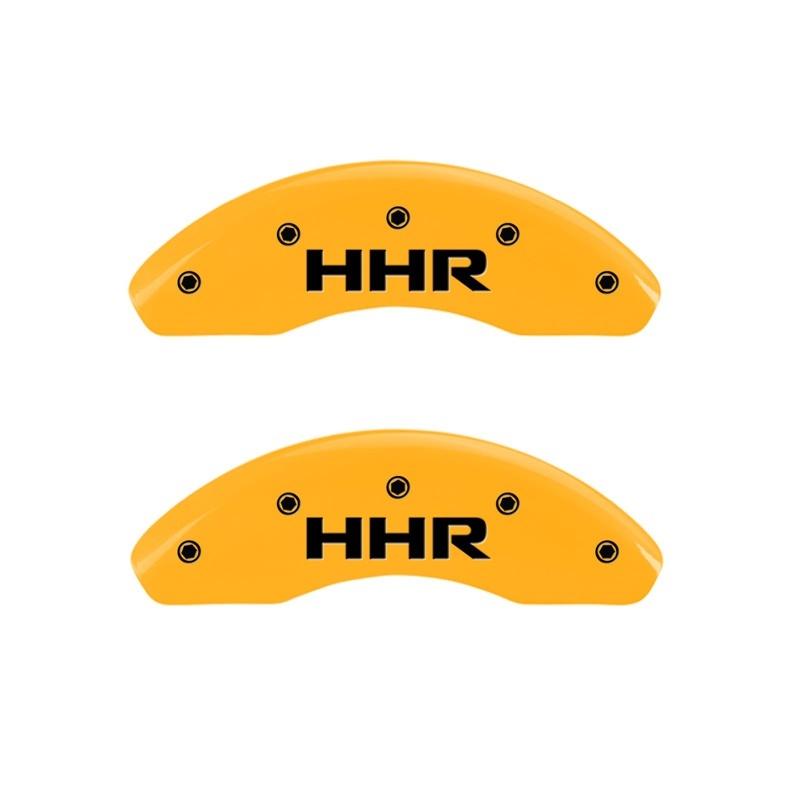 MGP 2 Caliper Covers Engraved Front & Rear HHR Yellow Finish Black Char 2010 Chevy HHR thumbnail 4
