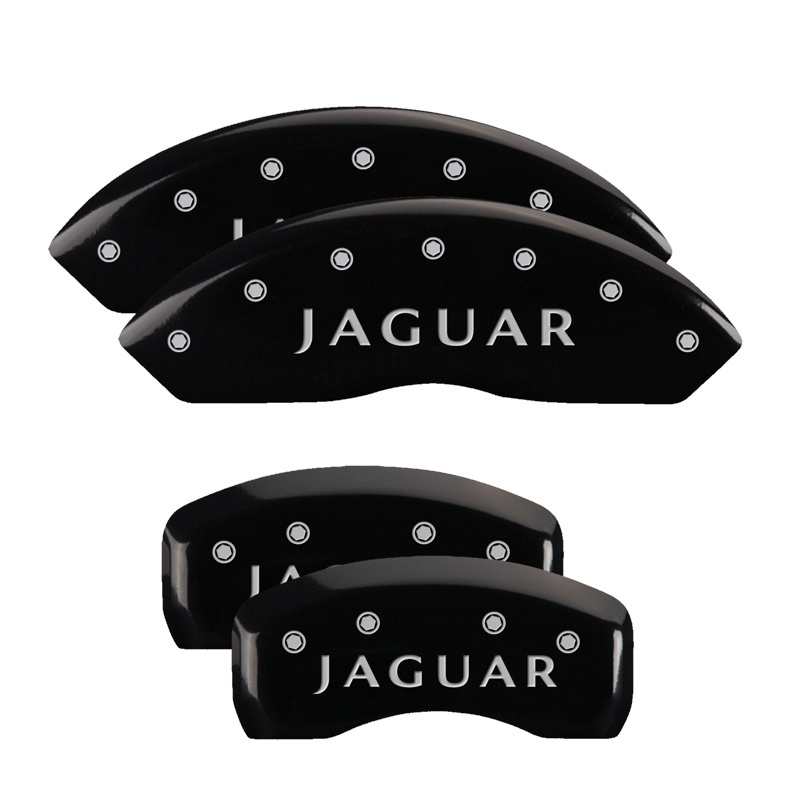 MGP 4 Caliper Covers Engraved Front & Rear Acura Black finish silver ch thumbnail 7