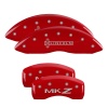 MGP 4 Caliper Covers Engraved Front Lincoln Rear MKZ Red Finish Silver Char 2019 Lincoln MKZ thumbnail 7
