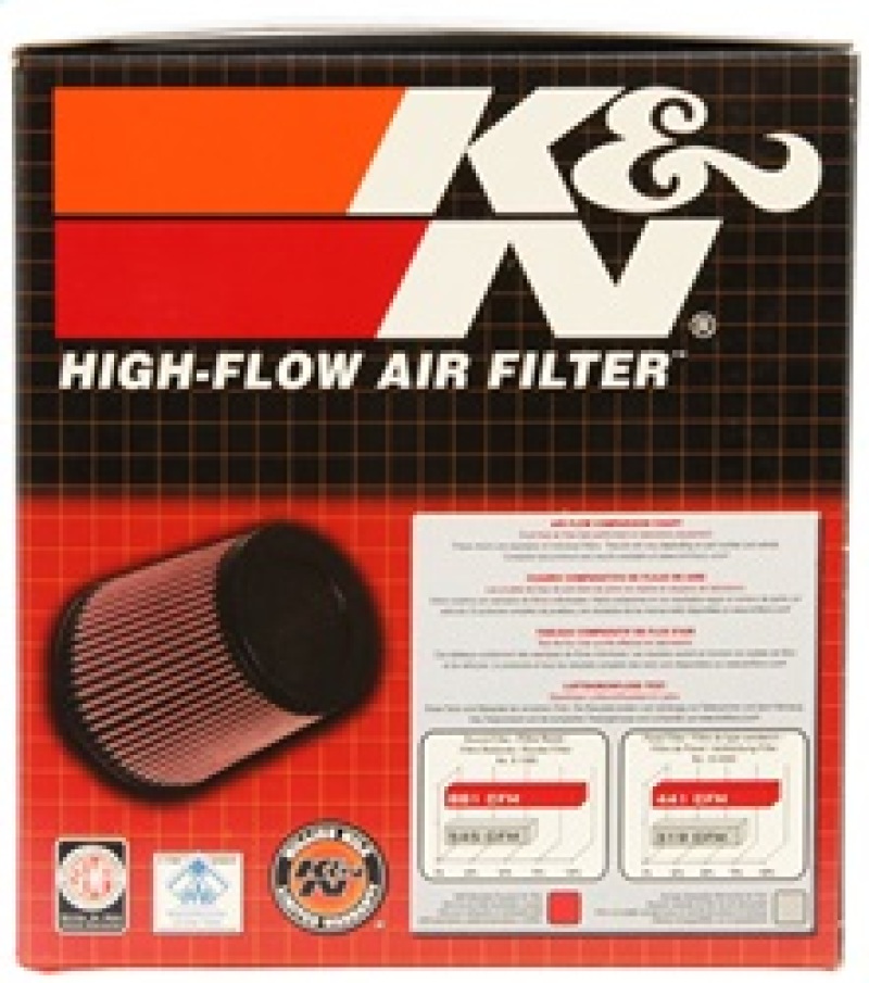 K&N Universal Tapered Filter 2.75in Flange ID x 5.0625in Base OD x 3.5in Top OD x 4in Height thumbnail 9
