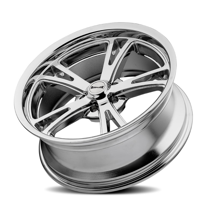 Ridler 606 17x8 / 5x120.65 BP / 0mm Offset / 83.82mm Hub Chrome Wheel