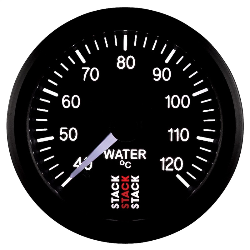 Autometer Stack 52mm 40-120 Deg C 1/8in NPTF Male Pro Stepper Motor Water Temp Gauge - Black thumbnail 4