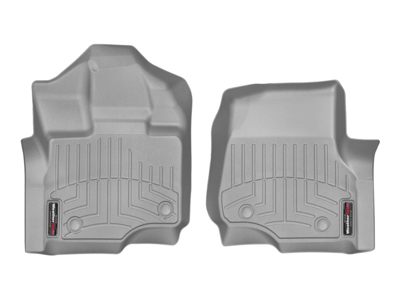 WeatherTech 2015+ Ford F-150 (Fits SuperCrew and SuperCab Dual Floor Posts) Front FloorLiner - Grey thumbnail 4