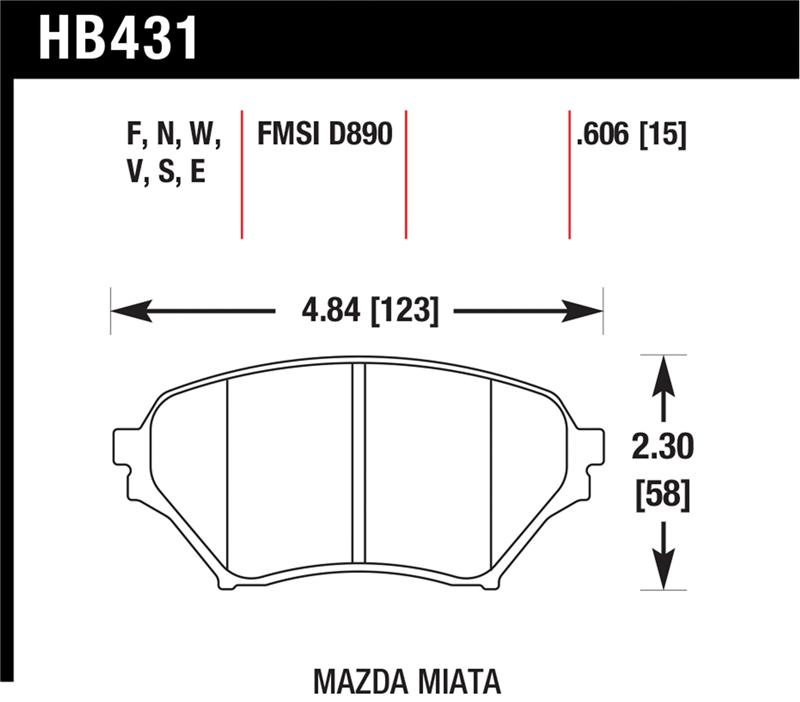 HAWK Blue 9012 Brake Pad Sets