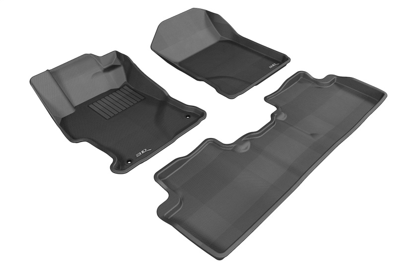 3D MAXpider 12-13 Honda CIvic Sedan Kagu Black Full Set thumbnail 2