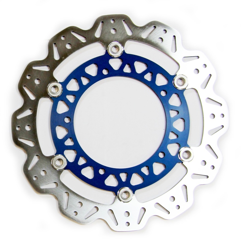 EBC 08-16 Yamaha YZF-R6 310mm Rotor Front Left/Right Vee Floating Blue Rotor