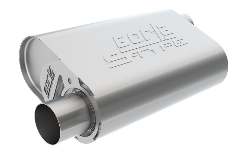 Borla CrateMuffler Mopar BB 383/413/426/440 S-Type 2.5in Offset/Offset 14inx4.35inx9in Oval Muffler thumbnail 6