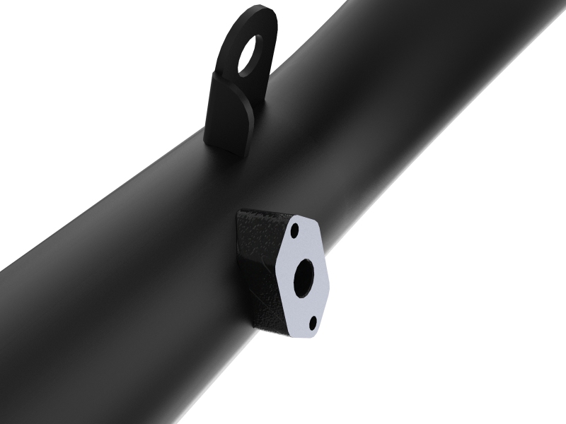 BladeRunner 3 IN Aluminum Hot and Cold Charge Pipe Kit Black