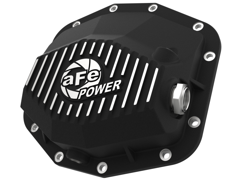 aFe POWER 21-22 Ram 1500 TRX Hemi V8 6.2L (sc) PRO Series Rear Differential Cover Black w/ Machined thumbnail 2