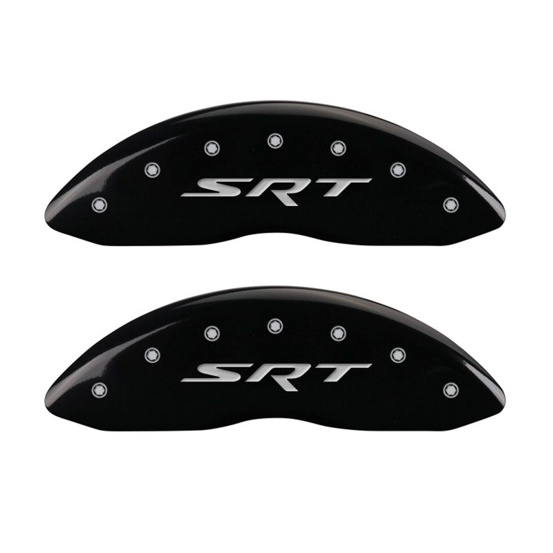 MGP 4 Caliper Covers Engraved Front & Rear SRT Black finish silver ch thumbnail 4