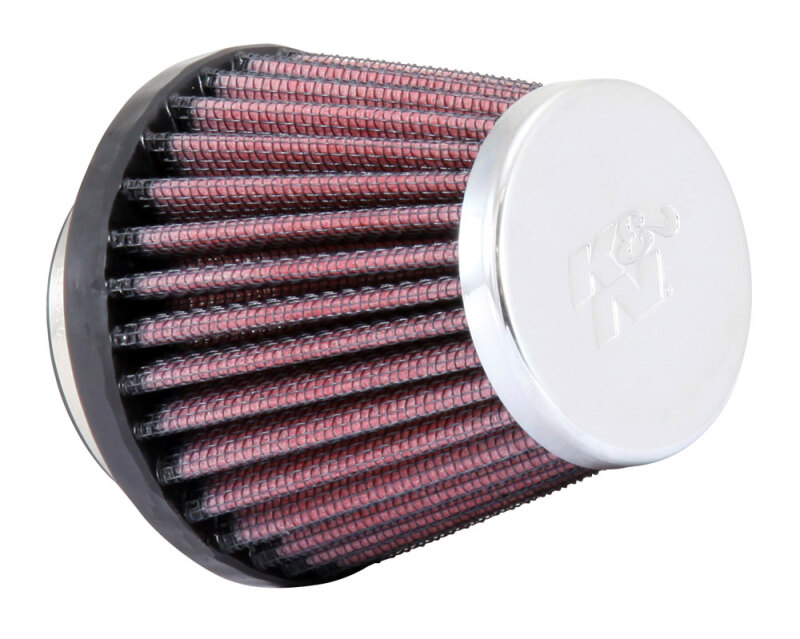 K&N Universal Chrome Filter-Round Tapered-1.688in Flange ID x 2in Top OD x 3in Base OD x 2.75in H thumbnail 6