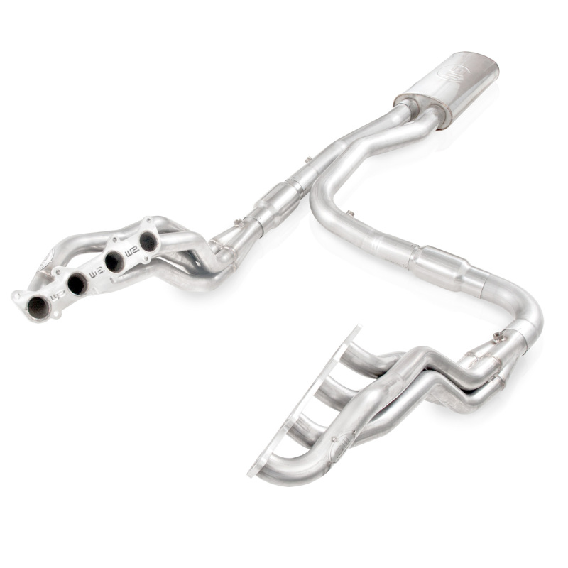Stainless Works 2011-14 F-150 5.0L 1-3/4in Primaries 3in High-Flow Cats X-Pipe thumbnail 4