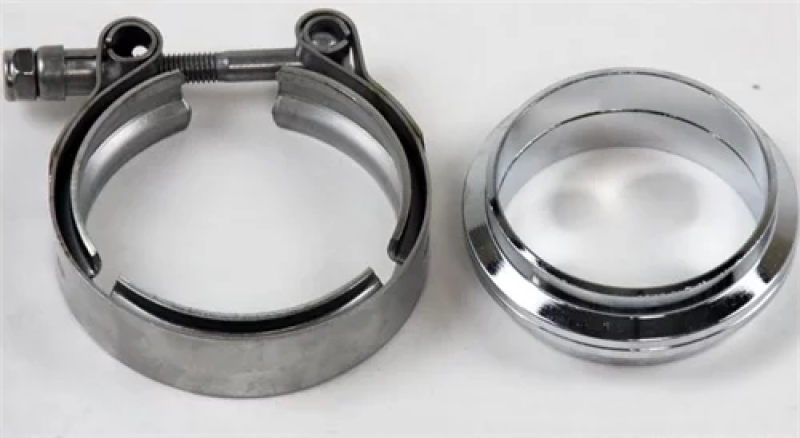 Granatelli 3.5in V-Band Mild Steel Flat Flanges w/Clamp thumbnail 3