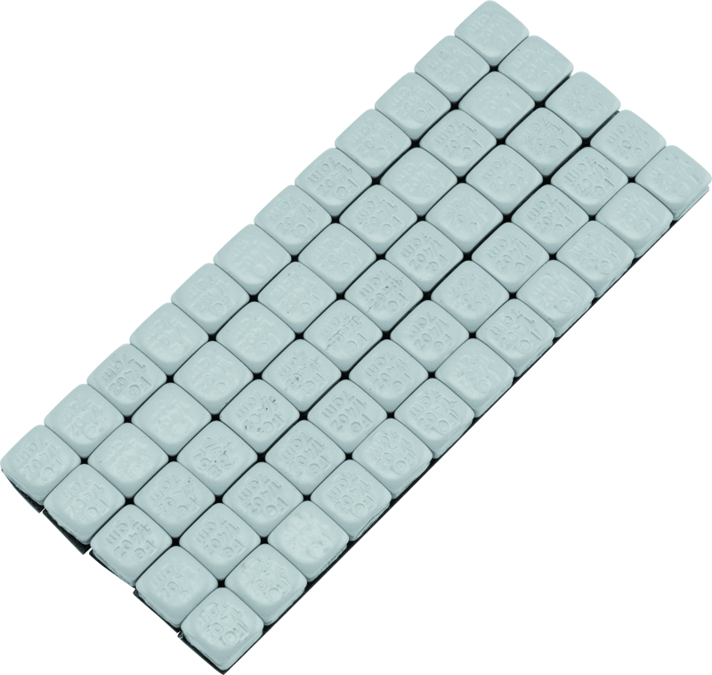 BikeMaster Square Wheel Weights 152503 Weights, Square, Gray, Adhesive, 1/4 oz., Set of 60 thumbnail 3