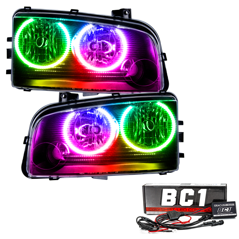 Oracle 05-10 Dodge Charger SMD HL (Non-HID) - ColorSHIFT w/ BC1 Controller thumbnail 2