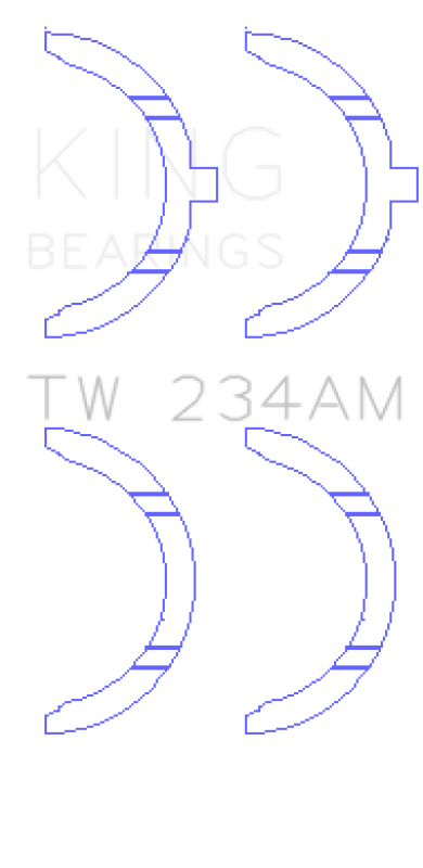 King Engine Bearings Toyota 22RE Thrust Washer Set thumbnail 2