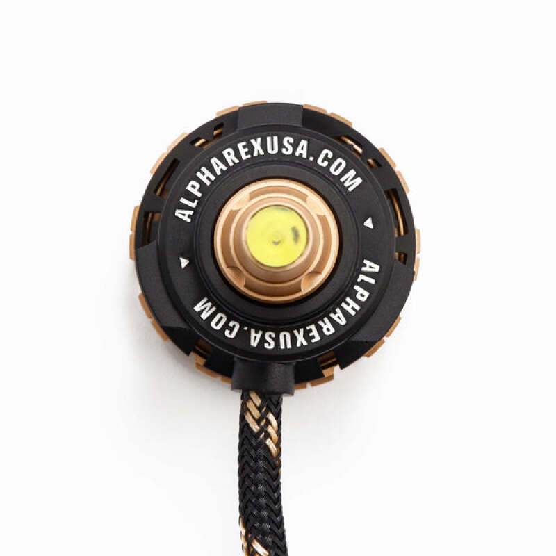 AlphaRex Gold Ammo Panoramic LED Light Bulbs - H11 thumbnail 6