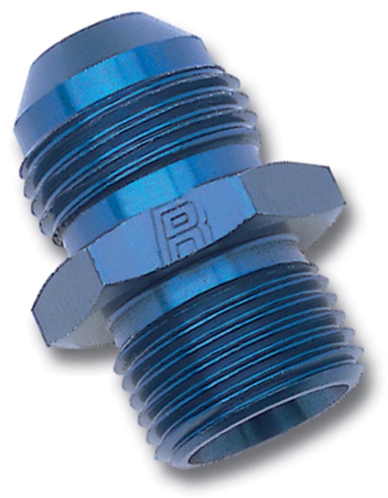 Russell Performance -4 AN Flare to 12mm x 1.5 Metric Thread Adapter (Blue) thumbnail 6