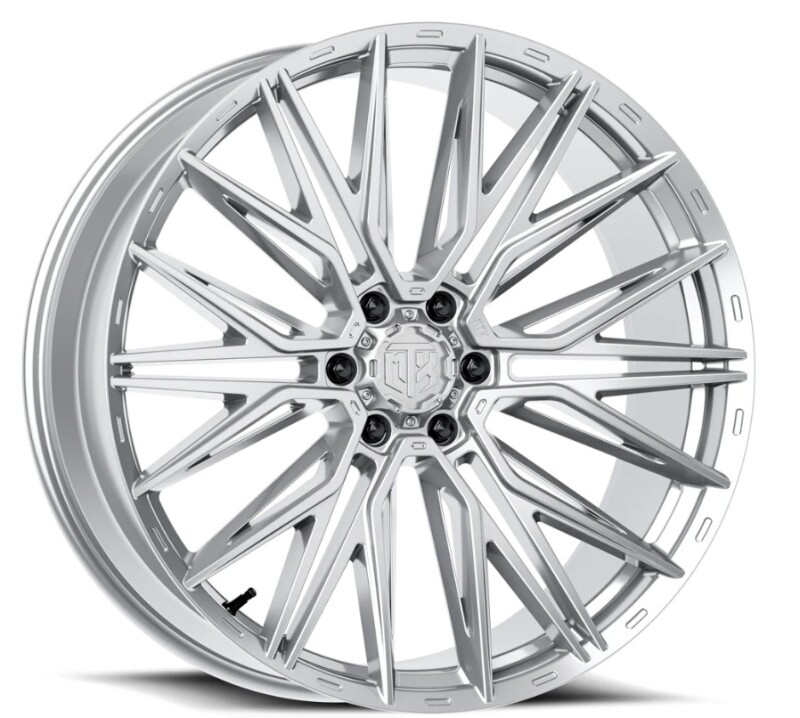 MTX Gangstar Silver Machined 20x10in / 6x139.7 BP / -18mm Offset / 106.1mm Bore