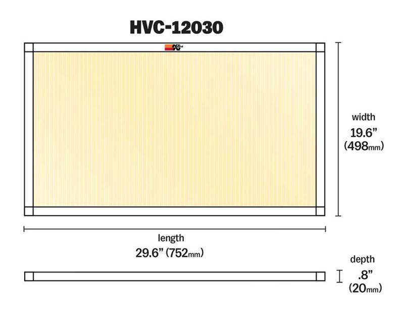 K&N HVAC Filter - 20 x 30 x 1 thumbnail 6