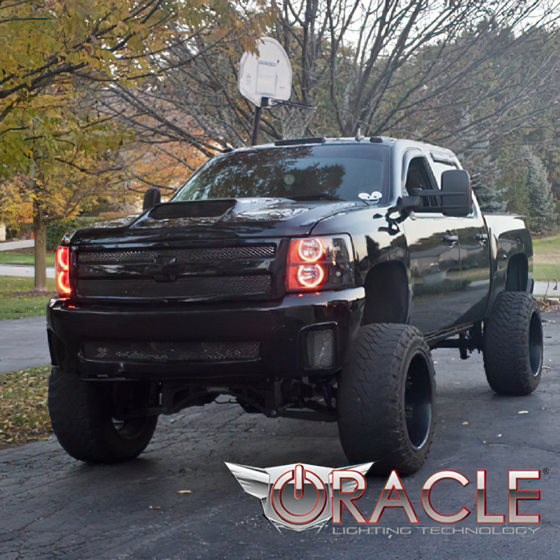 Oracle Chevy Silverado 07-13 Halo Kit Round Style - ColorSHIFT w/ 2.0 Controller