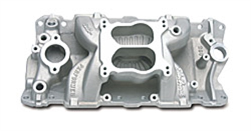 Edelbrock SBC Perf Air Gap Manifold Polished thumbnail 6