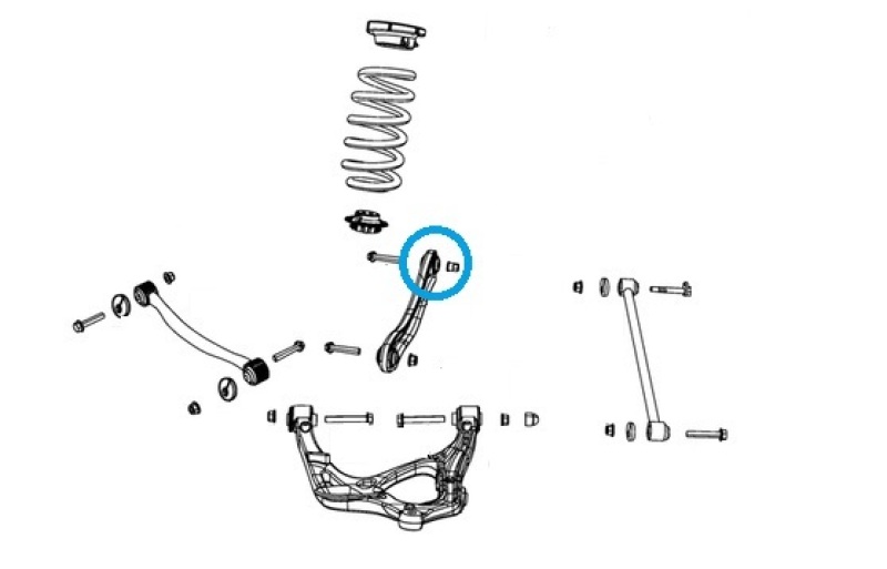 SuperPro 11-24 Jeep WK2 Grand Cherokee - Adjustable Rear Upper Control Arm - Inner Bushing thumbnail 4