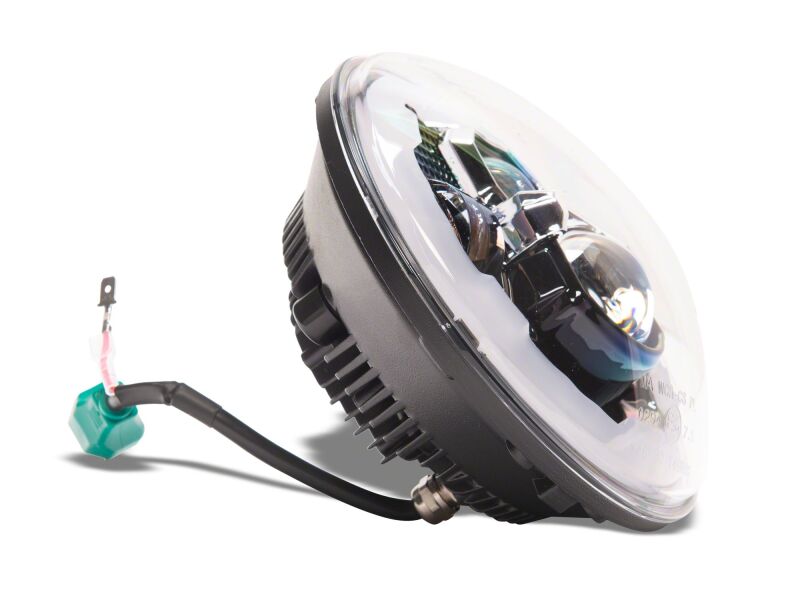Raxiom 07-18 Jeep Wrangler Axial Series 7-Inch LED Headlights w DRL/ Black Housing - Clear Lens thumbnail 9