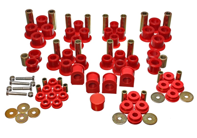 Energy Suspension 99-04 Ford F-250 4WD Superduty Red Hyper-flex Master Bushing Set thumbnail 5