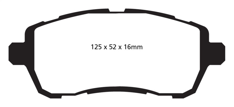 EBC S5 Brake Pad and Rotor Kit (1x ebcGD1676, 1x ebcDP42002R) thumbnail 4