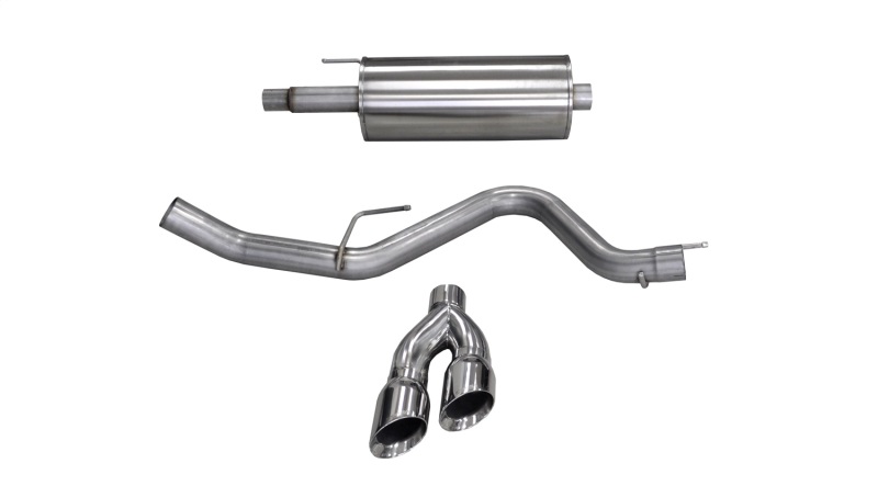 Corsa 15-20 Ford F-150 5.0L V8 (Super Crew Cab) Polished Sport Single Side Dual 4in Tips CB Exhaust thumbnail 2