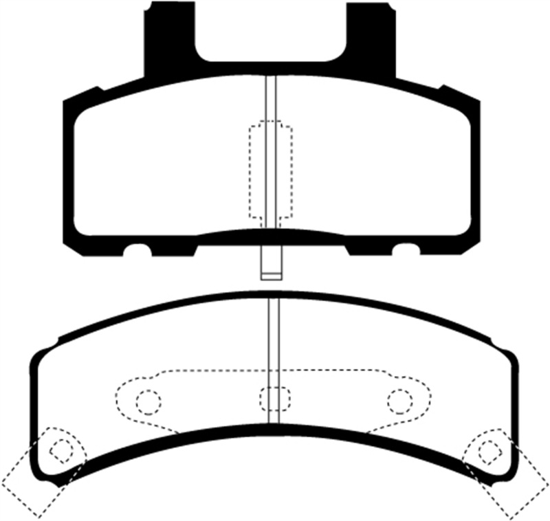EBC 97-99 Cadillac Deville 4.6 (Rear Drums) Ultimax2 Front Brake Pads thumbnail 2
