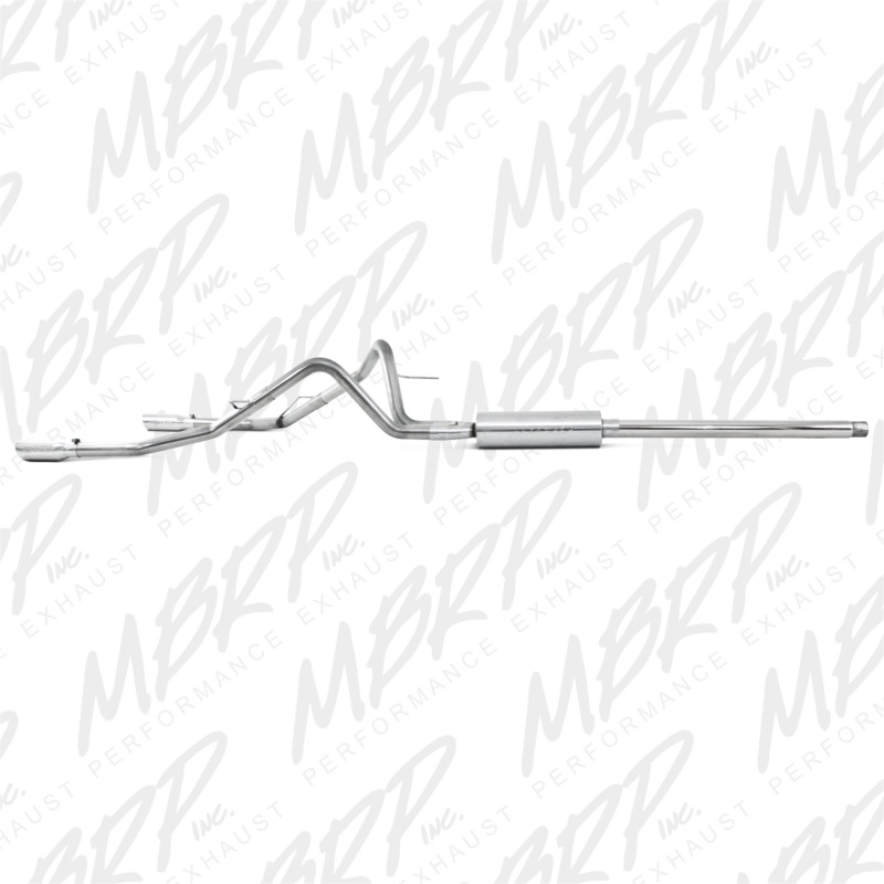 MBRP 2004-2008 Ford F150 4.6/5.4L EC/CC-SB Cat Back Dual Split Rear thumbnail 6