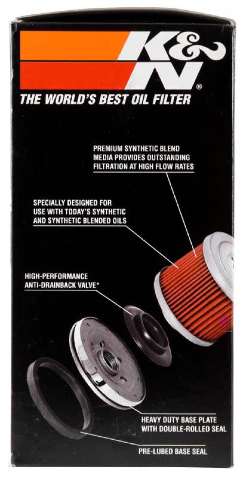 K&N Oil Filter 80-98 Harley-Davidson FXB/FXD?FXDB/FXDC/FXDL/FXDS/FXDWG - 3in OD x 5.969in Height thumbnail 7