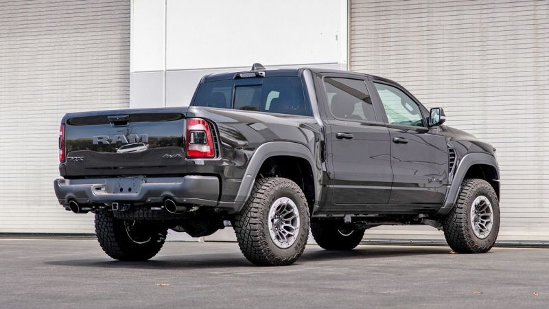 Borla 21-22 Dodge RAM 1500 TRX 6.2L V8 4WD CCSB 5in. Black Chrome-Plated Optional Tips - 304SS thumbnail 3