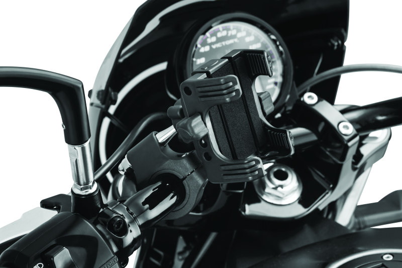 Kuryakyn Tech-Connect Device Mounting Systems 1699 Handlebar Mount, Clamp, Composite, Black, Ball Mount Base Included, Kit thumbnail 7