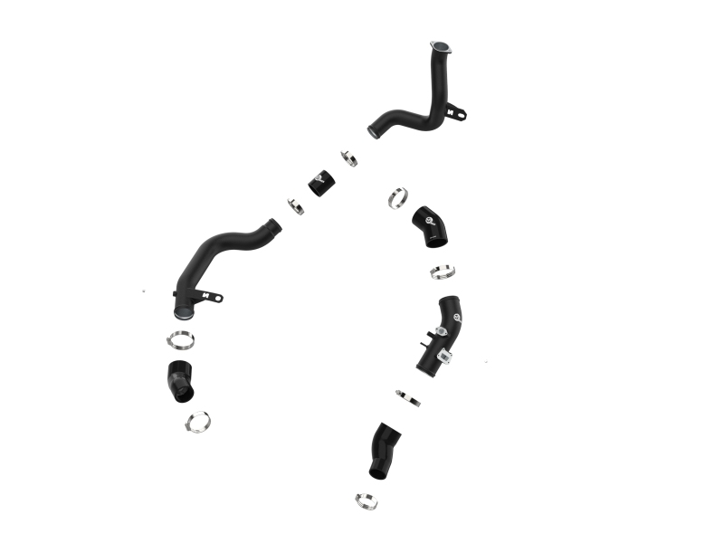 BladeRunner Aluminum Hot and Cold Charge Pipe Kit Black