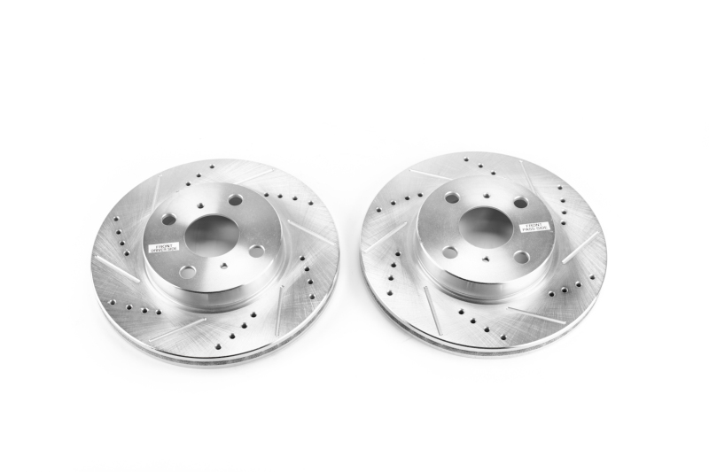 Power Stop 12-15 Scion iQ Front Evolution Drilled & Slotted Rotors - Pair thumbnail 2