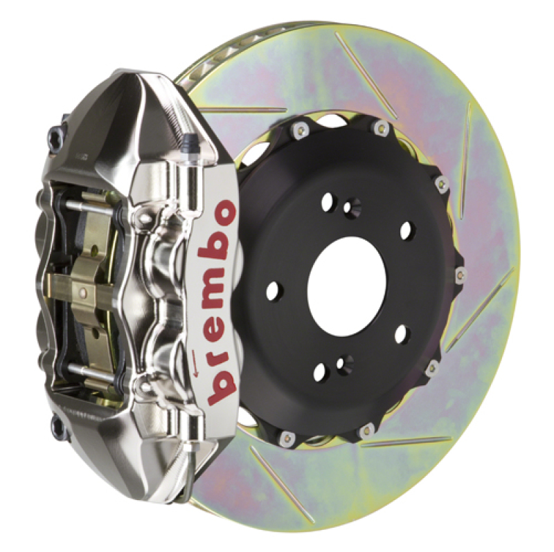 Brembo 16+ Miata MX-5 (ND) Front GTR BBK 4 Piston Billet 328x28 2pc Rotor Slotted Type1 - Nickel