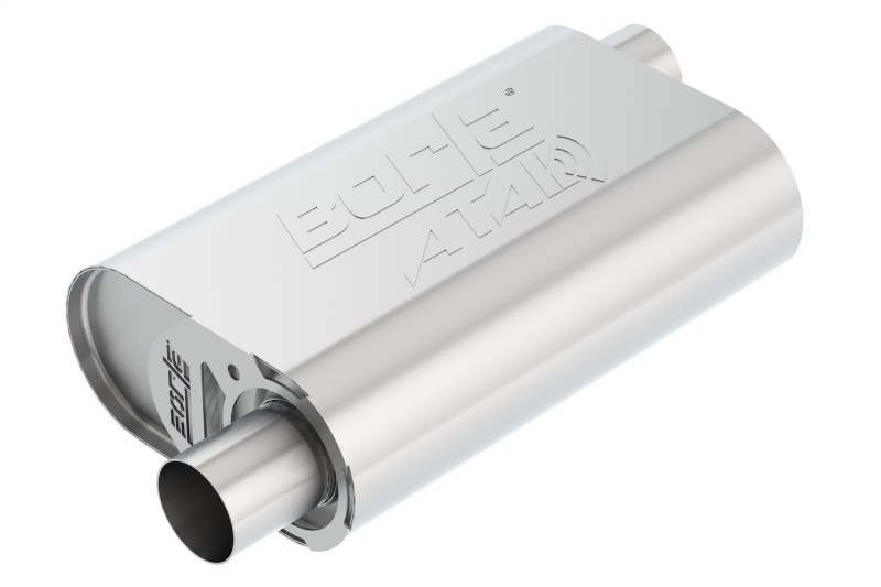 Borla CrateMuffler Stock SBC 283/327/350 ATAK 2.25in Offset/Offset 14inx4.35inx9in Oval Muffler thumbnail 9