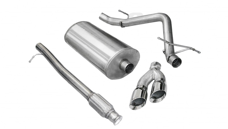 Corsa 2010-2013 Chevrolet Silverado Crew Cab/Short Bed 1500 4.8L V8 Polished Sport Cat-Back Exhaust thumbnail 8
